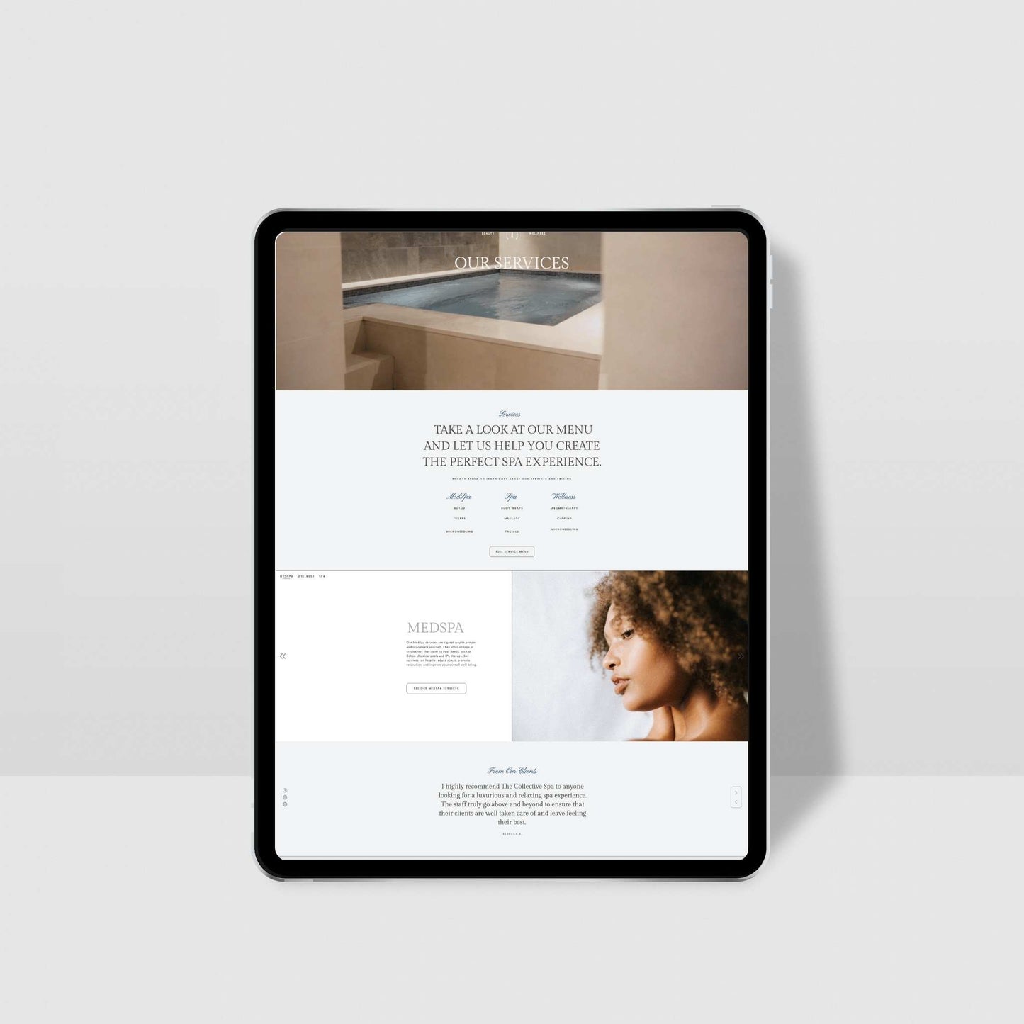 Luxury Website Template For MedSpa