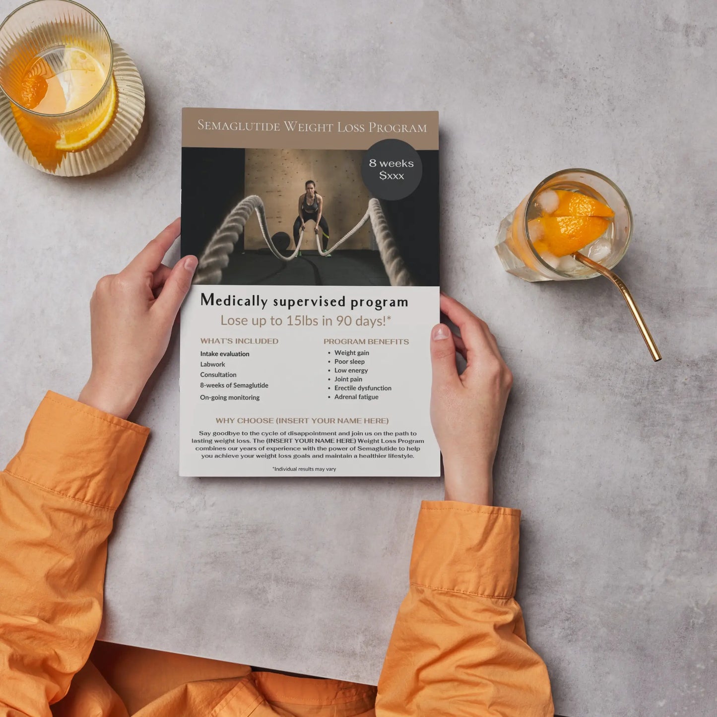 Semaglutide Weight Loss Marketing Flyer