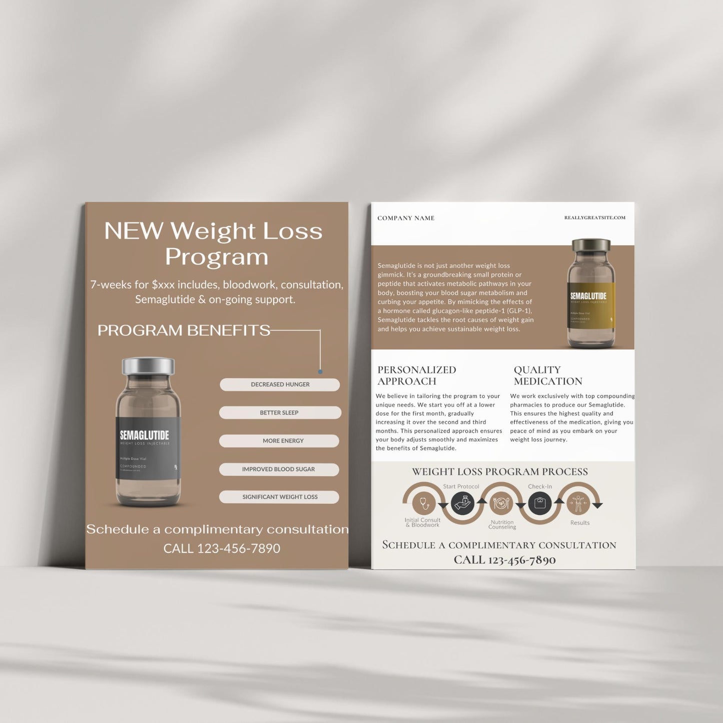 semaglutide marketing flyer neutral