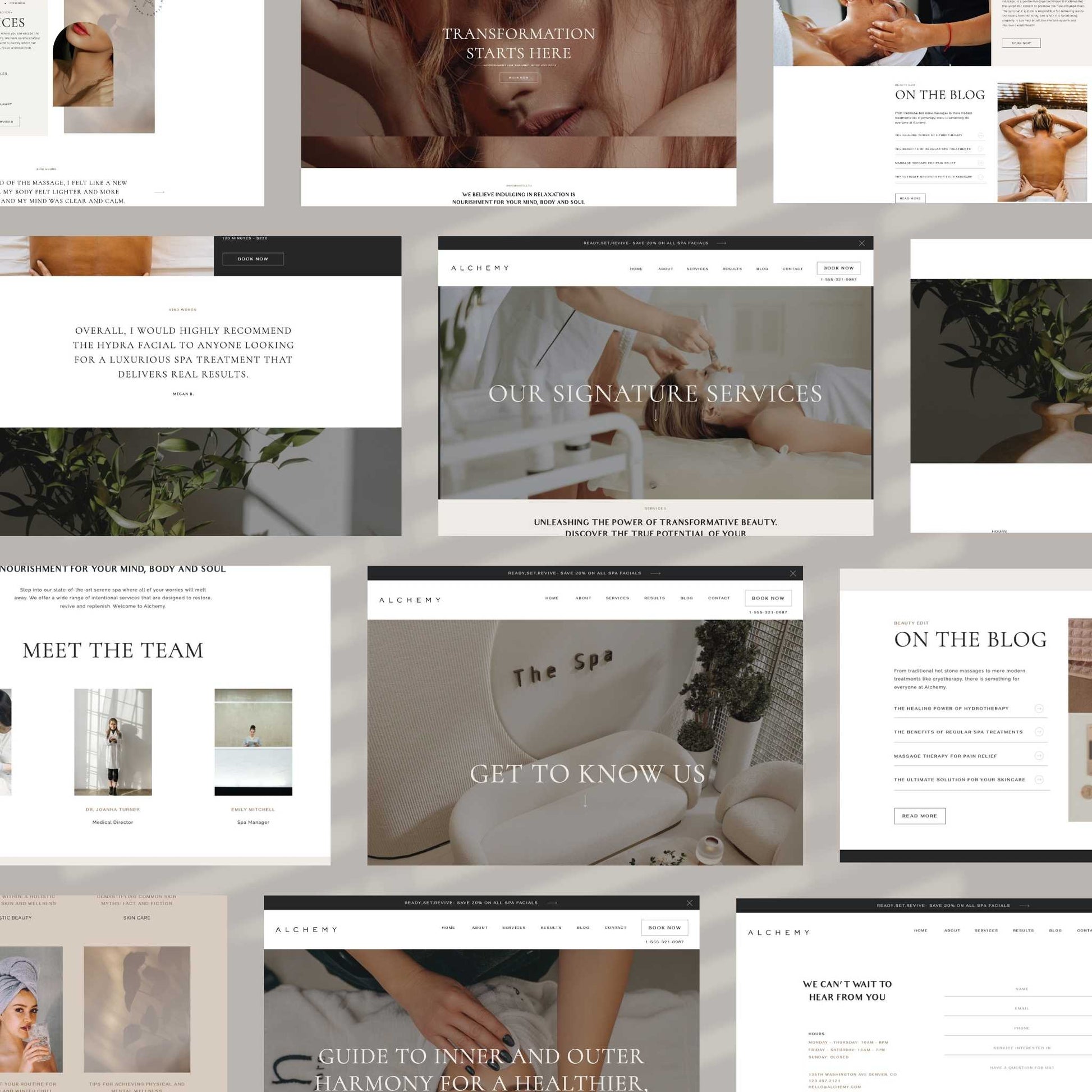showit website template for medspa