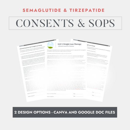 GLP-1 Weight Loss Consent Forms and SOPs