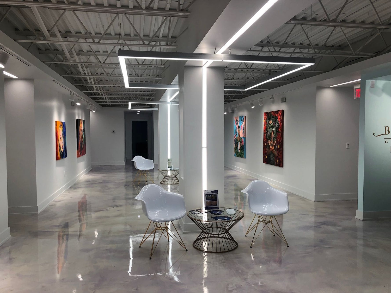 MedSpa Lobby Area With Artwork 