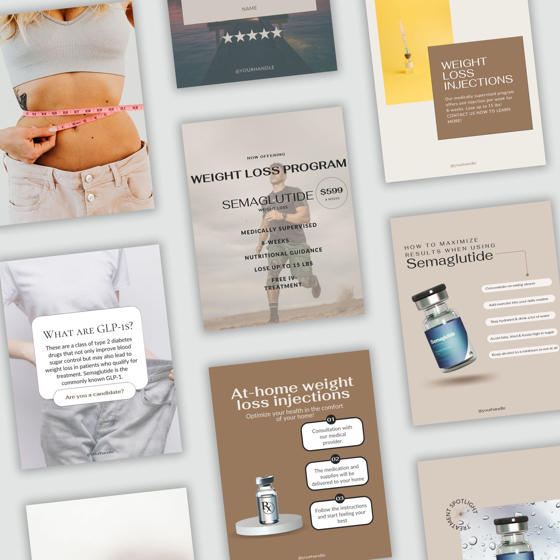 Semaglutide Weight Loss Social Templates | MedSpa Marketing Shop Semaglutide Weight Loss Social Templates | MedSpa Marketing Shop
