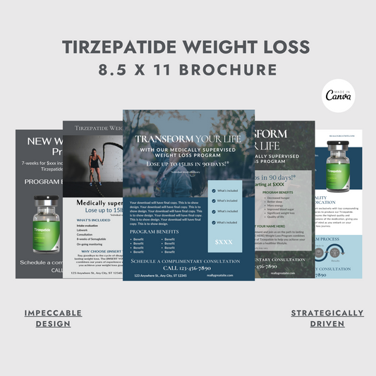 Tirzepatide Weight Loss Marketing Brochure/Flyer