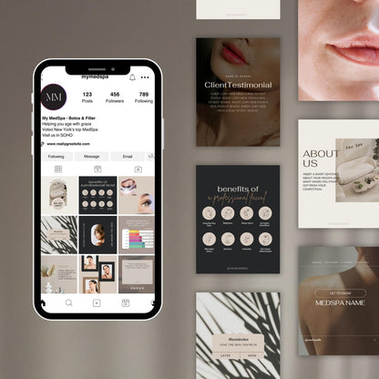 instagram templates for medspa