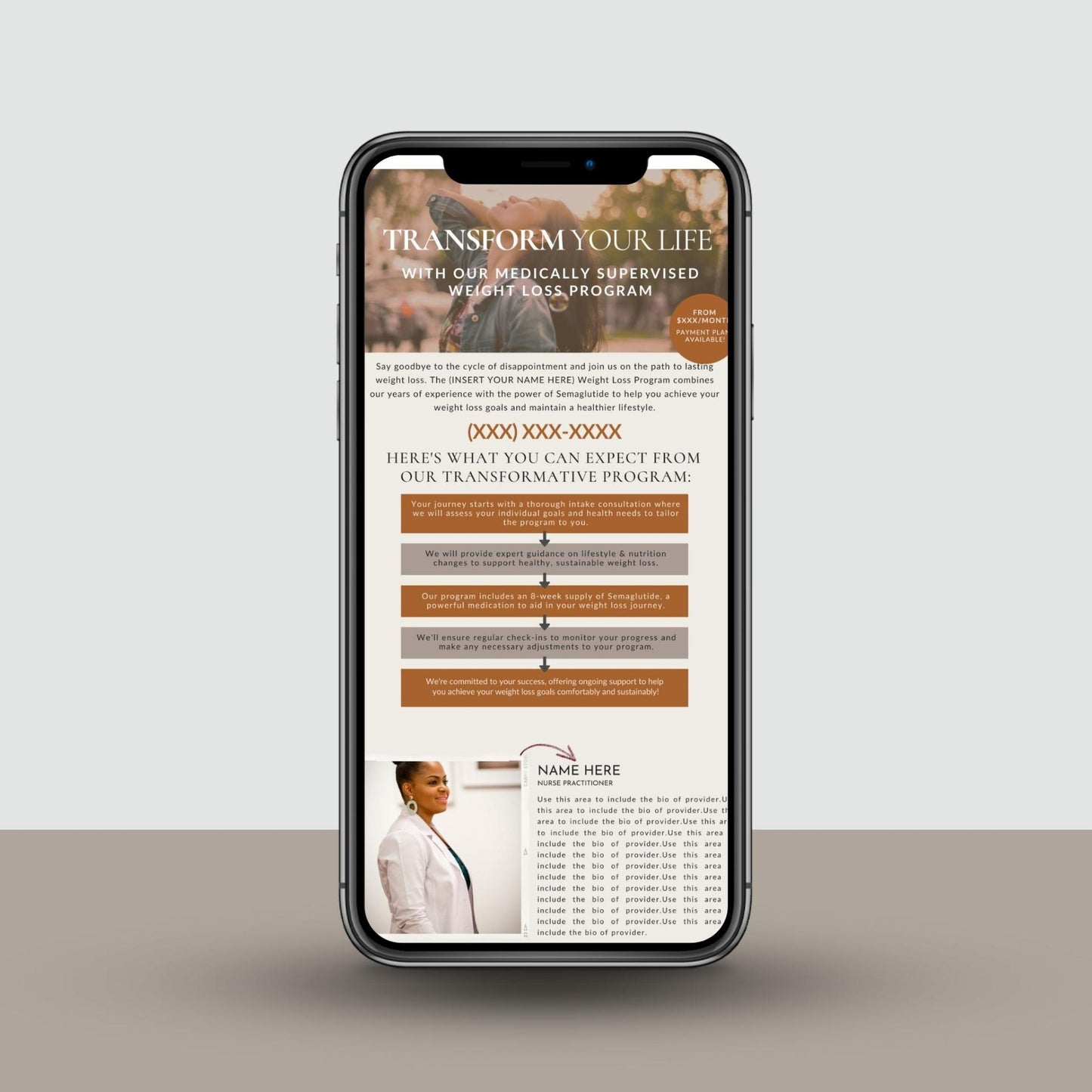 semaglutide email marketing template